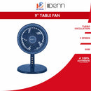 DENN 9” Air Circulation Table Fan DTF-AC09 (Dark Blue)