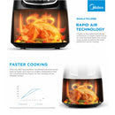 Midea Penggorengan Udara - 4L Air Fryer MAF-CN60D