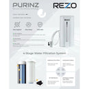 REZO Water Filtration System PURINZ 4 Stage (Matt White)