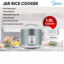 Midea Periuk Nasi Jar Rice Cooker (1.0L) MRM10010BDG