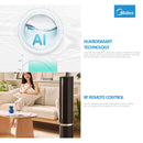 Midea Kipas Menara Misting Tower Fan 55W DC Motor MFZ420D0BPK