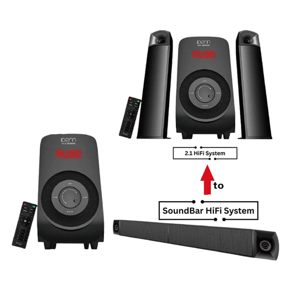 DENN Sistem Bar Bunyi Audio Speaker Soundbar Hi-Fi Hybrid System DLA-SB2880BO