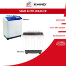 Khind Mesin Basuh Manual - Semi Auto Washing Machine (10 kg) WM1017 WM1001SA