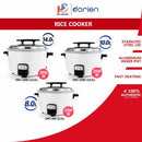 Dorien Periuk Nasi - Rice Cooker DRC-800 (8.0L) / DRC-1000 (10L) / DRC-1400 (14L)