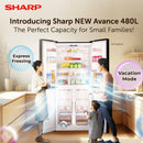 Sharp Peti Ais 4 Pintu - 4 Doors Avance J-Tech Inverter Technology Refrigerator SJF489GK SJF489MK