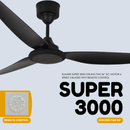 Elmark SUPER 3000 Kipas Siling Ceiling Fan 56" With Remote Control SUPER-MBK