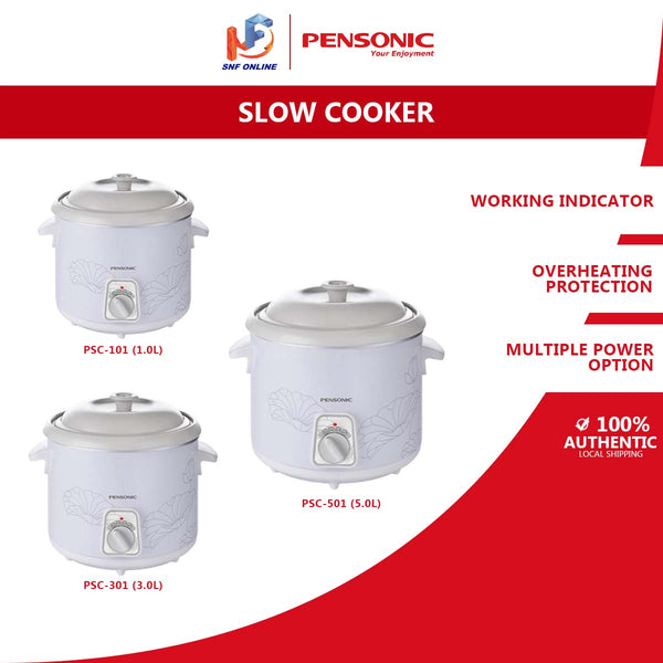 Pensonic Slow Cooker PSC-101 (1L) PSC-301 (3L) PSC-501 (5L)