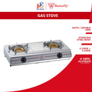 Butterfly Dapur Gas Stainless Steel Double Gas Stove BGC-933