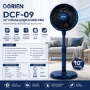 Dorien Kipas Berdiri - 10'' Circulation Stand Fan DCF-09
