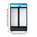 Midea Peti Sejuk Showcase Chiller (980L) MDRZ952FGG30