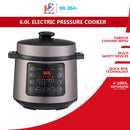 ELBA Periuk Tekanan Elektrik Electric Pressure Cooker EPC-N6082(BR)