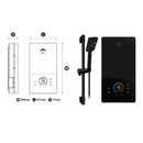 Deka Pemanas Air ONSEN DC Water Heater (Matt Black)