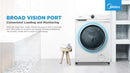 Midea Mesin Basuh Muatan Depan 8.5KG Front Load Washing Machine INVERTER MF100W85B