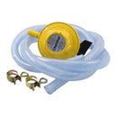 Eurogas Penyambung Kepala Gas SIRIM Safety (SET) Low Pressure Gas Regulator Complete Double Safety Rubber Hose WHITE-HOSE CR-319E