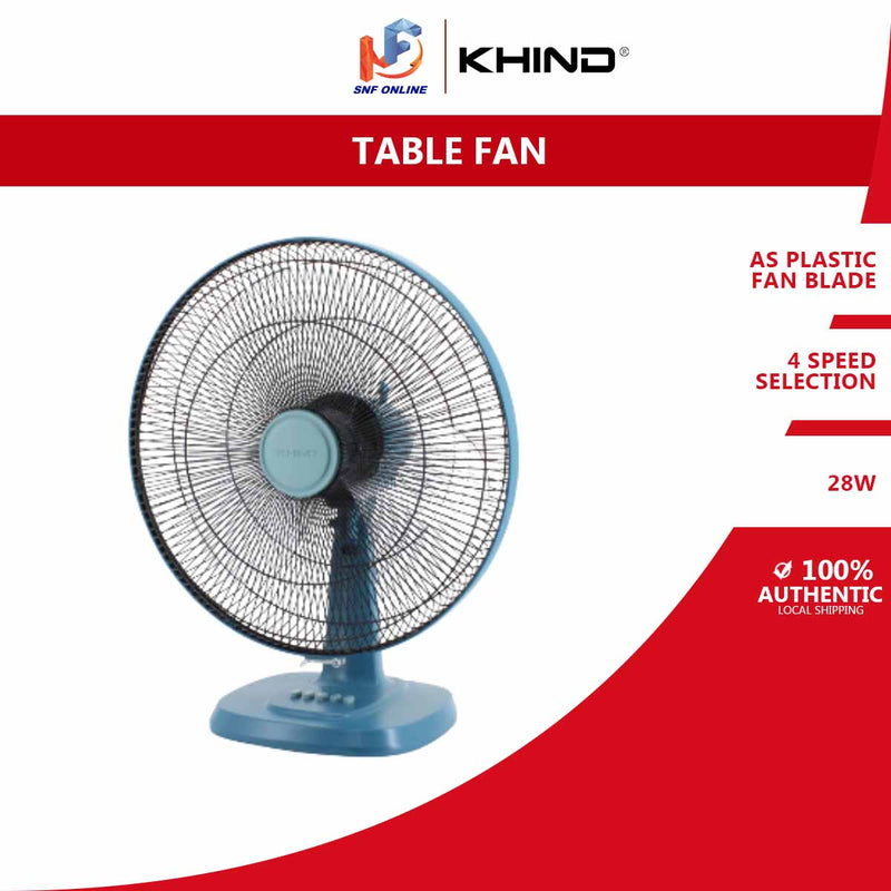 Khind Kipas Meja - Table Fan DC (16") TF1601DC -Teal Blue