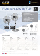Khind 20’’ Industrial Stand Fan SF2003F