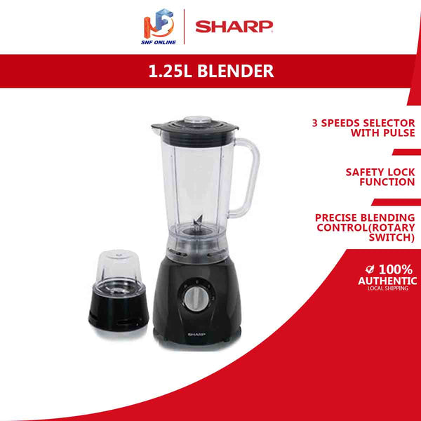 Sharp 1.25L Blender With Dry Mill EM131BK