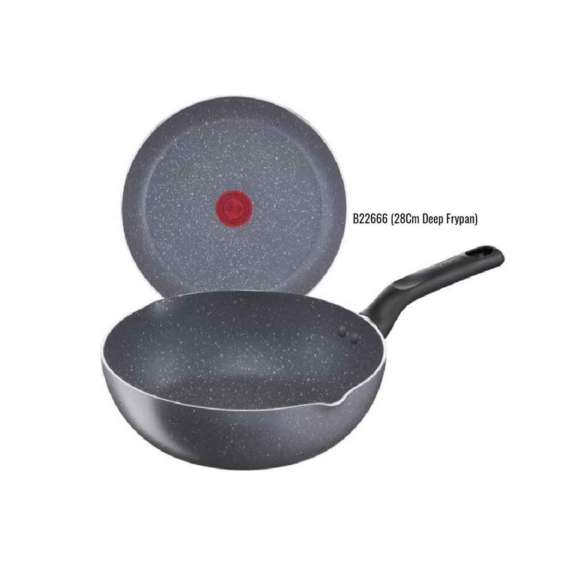 Tefal Cookware Natura Deep Frypan 26cm B22665 / 28cm B22666 / Wok 34cm With Lid B22696