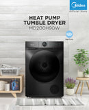 Midea Pengering Pakaian Pam Haba 9.0KG Heat Pump Tumble Dryer MD200H90W