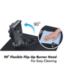 Milux  Dapur Gas Kaca 9 Burner Head Glass Hob Gas Cooker MGH-F288L