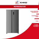 Khind Peti Sejuk - 720L Side by Side Dual Inverter Refrigerator (720L) RFS720A