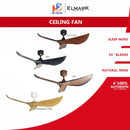 Elmark Kipas Siling Ceiling Fan With Remote Control VIPER VIPER344 (44") (BMC / ORB / MBK / PINE WHITE )
