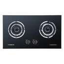 Faber Dapur Gas Kaca Tanam Built-In Glass Cooker Hob LAVIN 2B/76BK