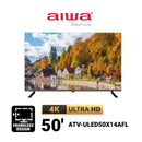 Aiwa Televisyen Pintar LED 50” UHD 4K Smart LED TV ATV-ULED50X14AFL