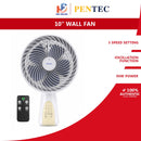 Pentec Kipas Dinding - 10'' Turbo Wall Fan With Remote Control TAC2022 TAC-2022