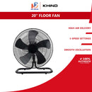 Khind 20" Kipas Lantai Industri Industrial Floor Fan with ABS Fan Blade FF2005 kipas