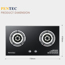 Pentec Hybrid Infared Burner Stove Tempered Glass Built-In Gas Cooker MD-035 MD-829