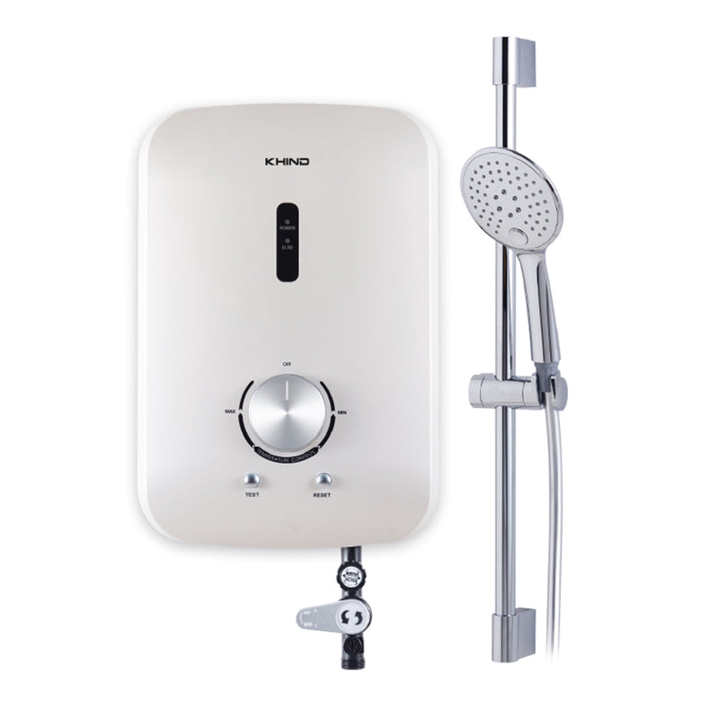 Khind Water Heater 3-Spray Non Pump WH803 (Pearl White)