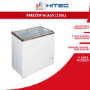 Hitec Peti Sejuk Beku 250L Glass Top Chest Freezer HFZ-C289GT