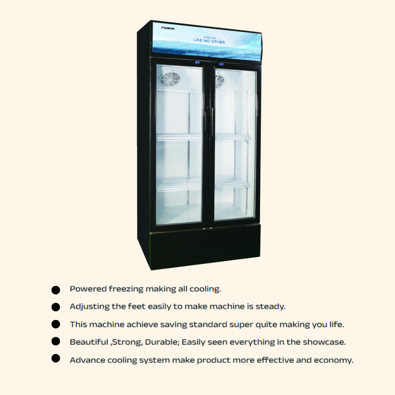 Faber Showcase Fresco Chiller Fridge 2 Door Refridgerator FRESCO SC-898HF