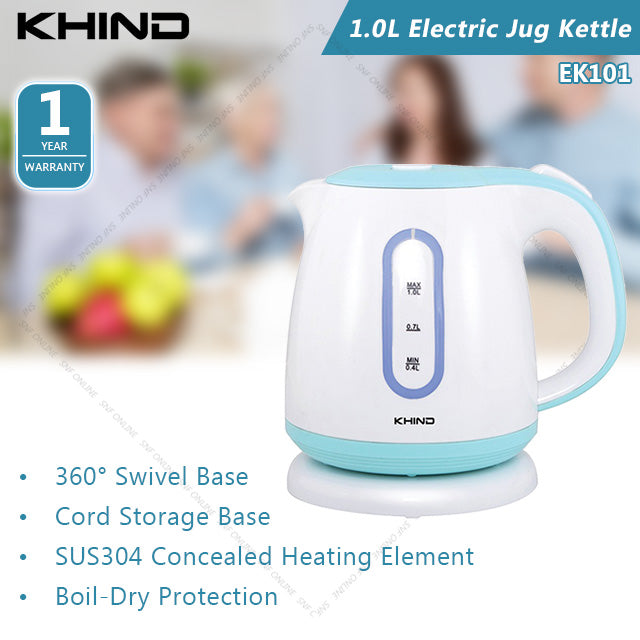 Khind 1.0L Electric Jug Kettle EK101