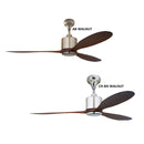 Elmark 52'' Ceiling Fan DC Motor With Remot Control HS2011-AB(WALNUT) HS2011-CH(WALNUT)