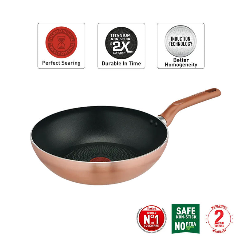 Tefal Cookware Cook & Shine Wokpan 28cm (G80819)