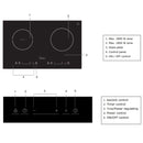 Midea Dapur Tanam - Hybrid induction and Ceramic Cooktop MC-IHD361 MC-ID351