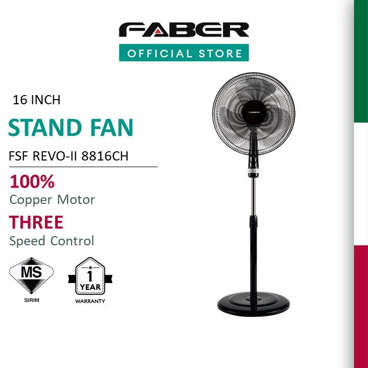 Faber 16" Stand Fan FSF REVO-II 8816CH