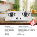 Butterfly Dapur Gas Tanam Stainless Steel Built In Hob BS-20