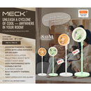 Meck Kipas Berdiri Cyclone Stand Fan MSC-8 (8") (Cream) / MSC-10 (10") (Green)