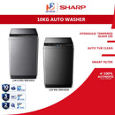 Sharp Mesin Basuh Automatik - Fully Auto Washing Machine ESX1021 (10.5KG) / ESX1025 (10KG)