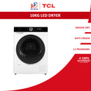 TCL Pengering Kain - 10KG Vented Dryer Sensor Dry Anti-Crease TDV100-F21W