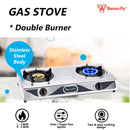 Butterfly Dapur Gas 2 Pembakar Stainless Steel Double Gas Stove BGC-628