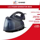 Khind Seterika Wap Steam Generator Iron Ceramic Anti-Stick Soleplate SI501P