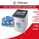 Morgan Mesin Basuh Automatik 11KG Fully Auto Washing Machine mesin basuh MWM11 MWM-11 SAPPHIRE