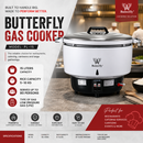 Butterfly Periuk Nasi 15L Commercial Gas Rice Cooker PL-15