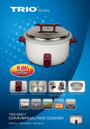 Trio Periuk Nasi Rice Cooker 6.6L TRC-6601