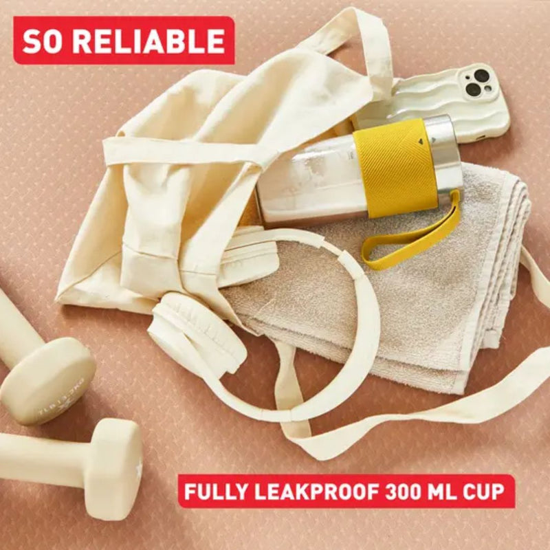 Tefal Lightmix Portable Electric Juicer Ice Crusher Fruit Blender BL1C0430 (BLUE / YELLOW)