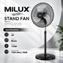 Milux Industrial Stand Fan MISF-1801 (18") MISF-2001 (20")